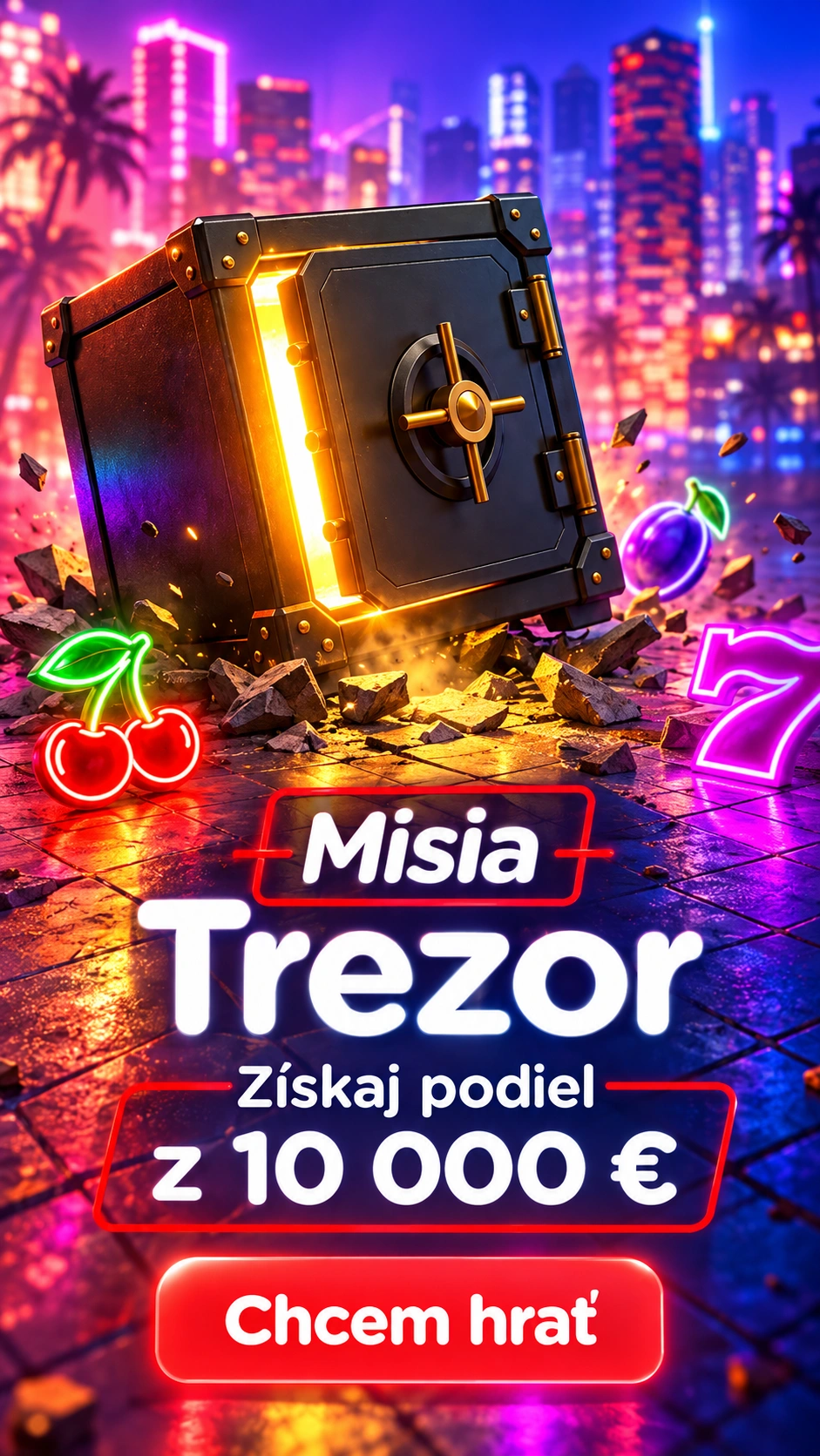 Ukážka partnerskej vstupnej stránky Tipos Casino